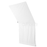 Flaga studyjna Aurora Floppy Flag 122x122cm Srebrna/Biała