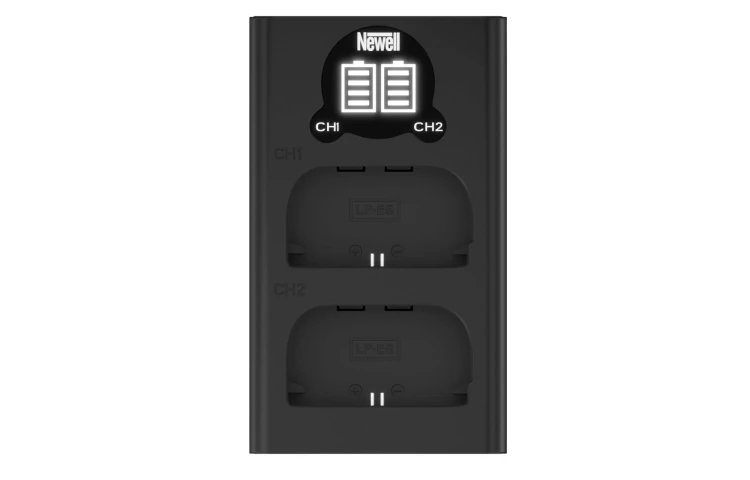Ładowarka dwukanałowa Newell DL-USB-C do akumulatorów LP-E6 do Canon