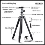 Statyw Fotopro Sherpa Max 175cm - szary