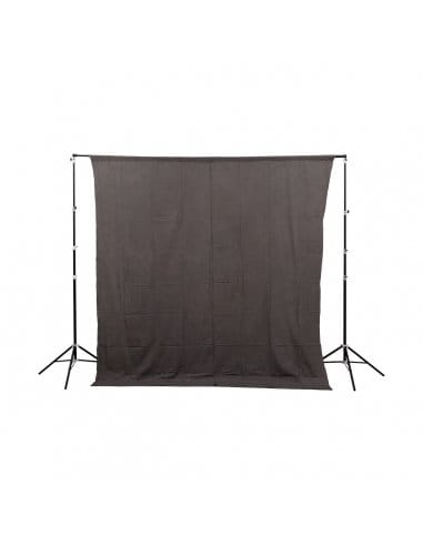 Materiałowe tło fotograficzne czarne bawełniane 3x6m