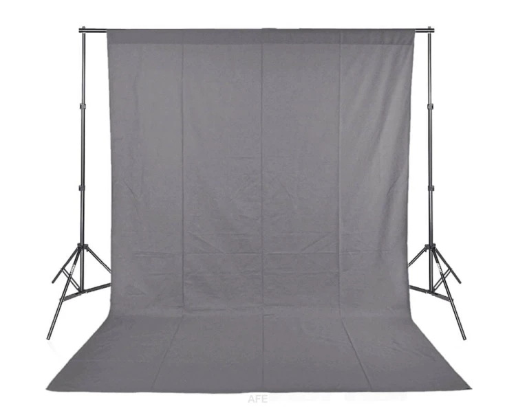 TŁO MATERIAŁOWE BAWEŁNIANE SZARE 3x6m 120g/m2