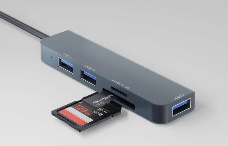 Czytnik kart pamięci Newell Hub USB-C 5w1