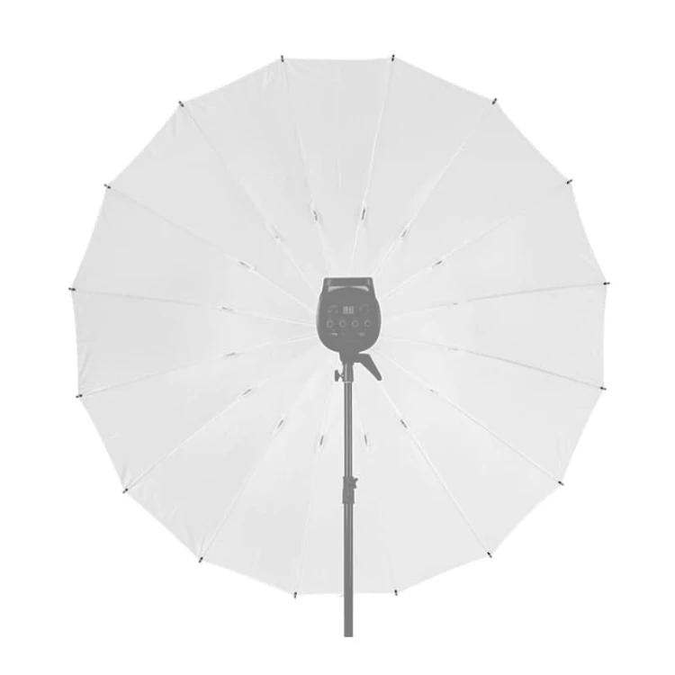 Parasolka transparentna rozpraszająca biała 152cm + dyfuzor