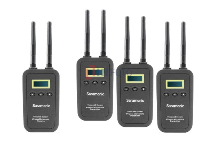 Zestaw do bezprzewodowej transmisji dźwięku Saramonic VmicLink5 (RX + TX + TX + TX
