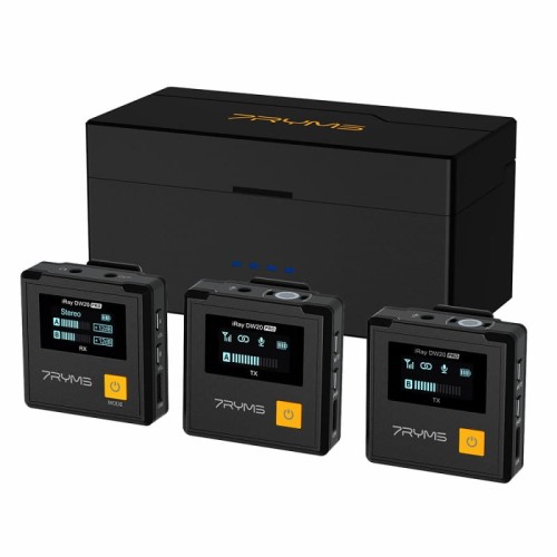 Zestaw mikrofonów bezprzewodowych 7Ryms Iray DW20 PRO (mini jack 3,5mm)