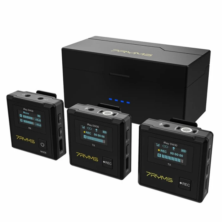 Zestaw mikrofonów bezprzewodowych 7Ryms Iray DW30 (mini jack 3,5mm)