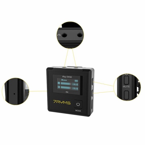 Zestaw mikrofonów bezprzewodowych 7Ryms Iray DW30 (mini jack 3,5mm)