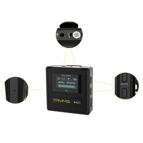 Zestaw mikrofonów bezprzewodowych 7Ryms Iray DW30 (mini jack 3,5mm)