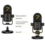 Mikrofon pojemnościowy 7Ryms SR-USB MINI ( USB-C/USB-A )