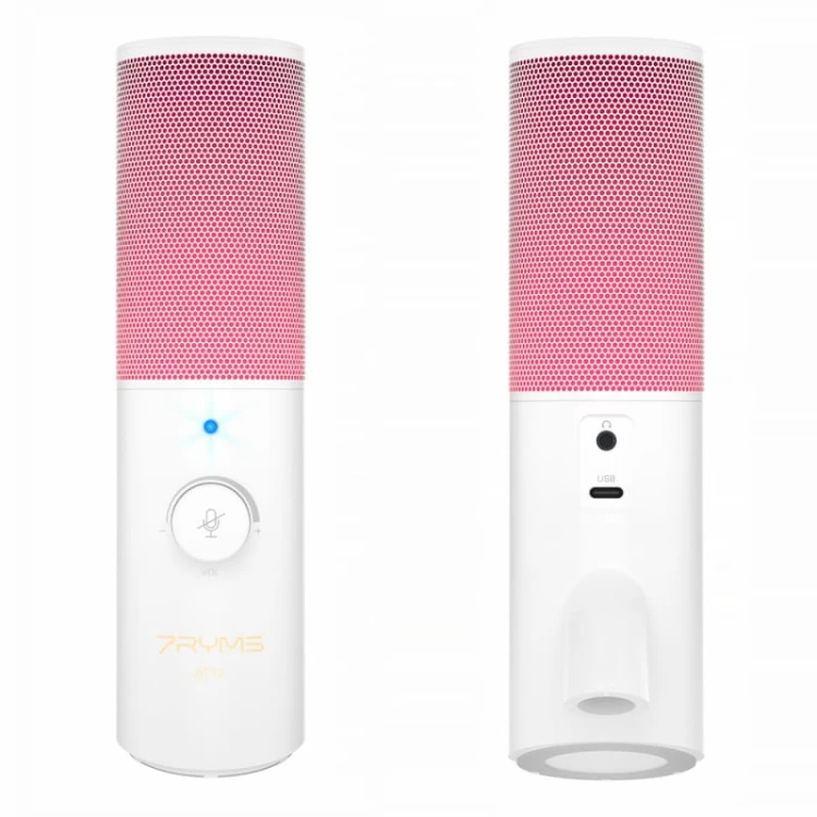 Mikrofon pojemnościowy 7Ryms SR-AT10 Biały ( USB-C/USB-A )