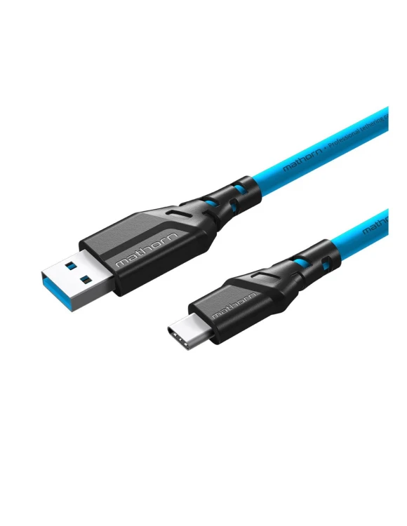 Kabel do tetheringu Mathorn MTC-500 5m USB A-C ArcticBlue do Canon R5 R6 Sony A7III A7IV