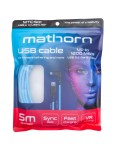 Kabel do tetheringu Mathorn MTC-501 5m USB A - USB C90 ArcticBlue