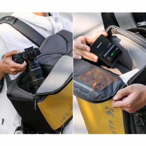Plecak fotograficzny K&F Concept Alpha - żółty