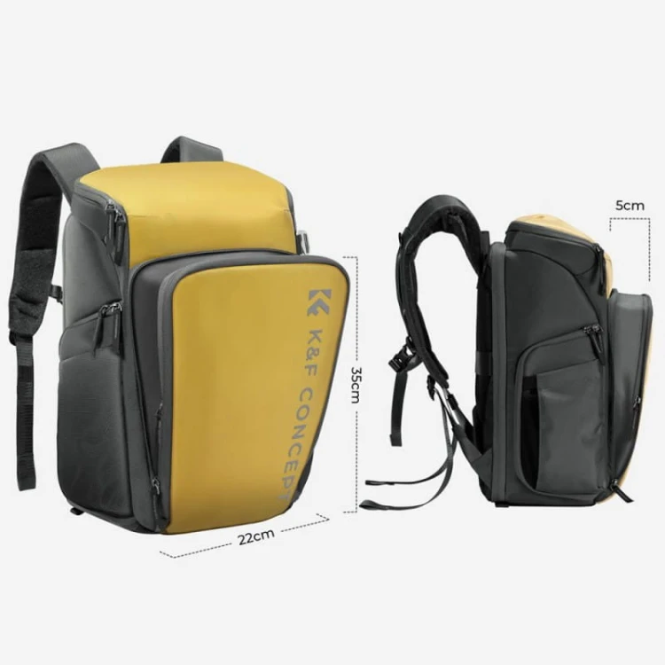 Plecak fotograficzny K&F Concept Alpha - żółty
