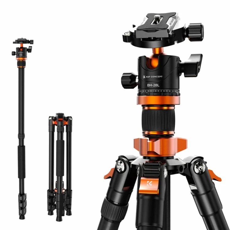 Statyw fotograficzny 170cm K&F Concept K254A3 + BH-28L