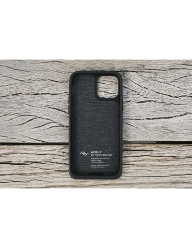 Etui Peak Design Mobile Everyday Case Fabric iPhone 15 - Szarozielone