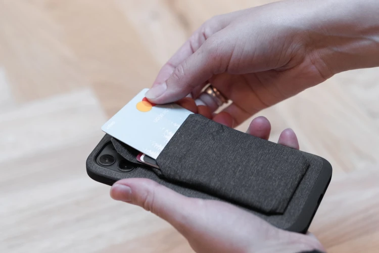 Peak Design Mobile Wallet Slim - Magnetyczny Portfel Płaski Do Telefonu - Grafitowy