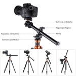 Statyw fotograficzny 230cm K&F Concept K234A7 z ramieniem