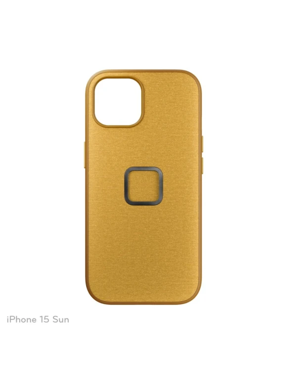 Etui Peak Design Mobile Everyday Case Fabric iPhone 15 - Żółte