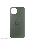Etui Peak Design Mobile Everyday Case Fabric iPhone 15 Plus - Szarozielone