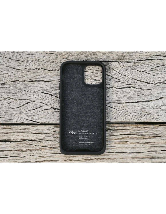 Etui Peak Design Mobile Everyday Case Fabric iPhone 15 Plus - Szarozielone