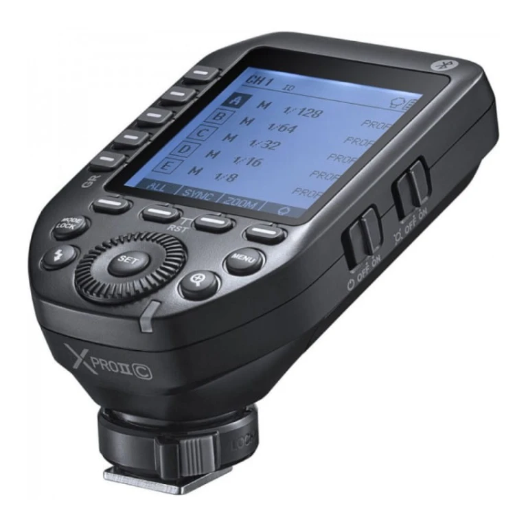 Wyzwalacz radiowy lamp błyskowych Godox XProII C do Canon nowa wersja z Bluetooth