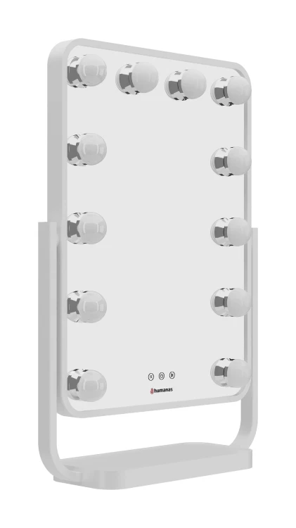 Lustro do makijażu Humanas HS-HM01 z oświetleniem LED - białe