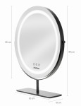 Lustro do makijażu Humanas HS-HM Scarlet z oświetleniem LED - czarne