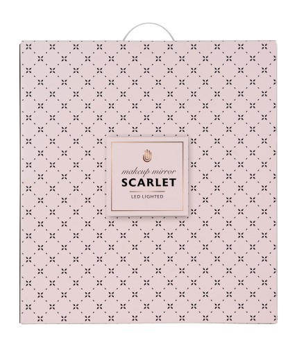 Lustro do makijażu Humanas HS-HM Scarlet z oświetleniem LED - czarne