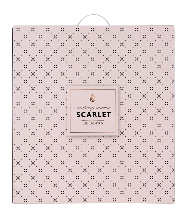 Lustro do makijażu Humanas HS-HM Scarlet z oświetleniem LED - czarne