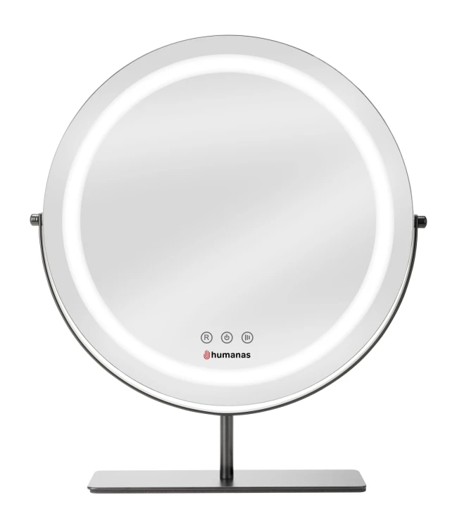 Lustro do makijażu Humanas HS-HM Scarlet z oświetleniem LED - czarne