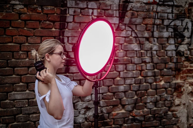 Okrągła lampa panel LED Newell Air Artha XL RGB RC APP