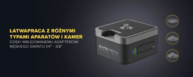 Elektroniczna Głowica obrotowa Zeapon Pons Motorized Pan Head