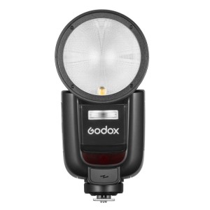 Lampa błyskowa Godox V1 Pro Canon z okrągłym palnikiem i filtry żelowe gratis