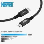Kabel Newell USB-C - USB-C 4.0 - 1 m, grafitowy