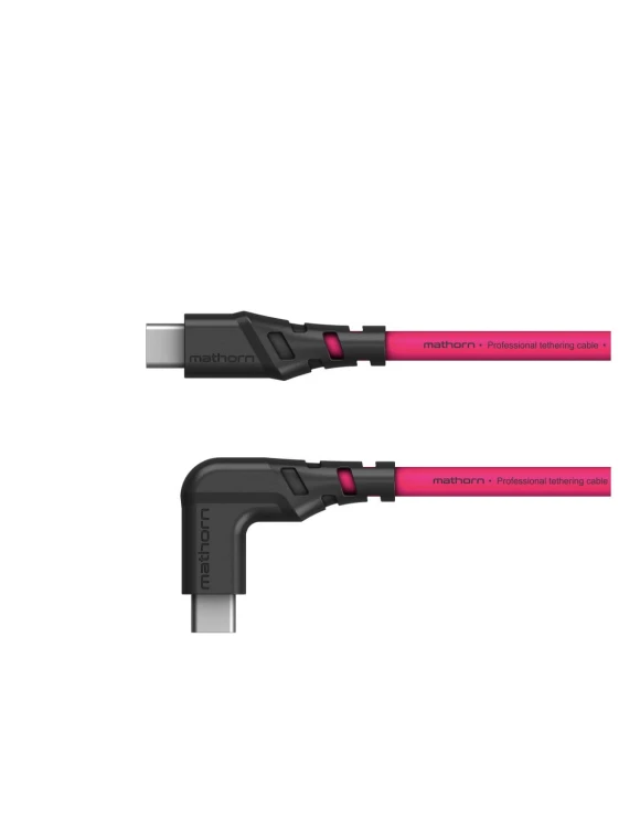 Kabel do tetheringu Mathorn MTC-511M 5m USB C - C 90 Magenta