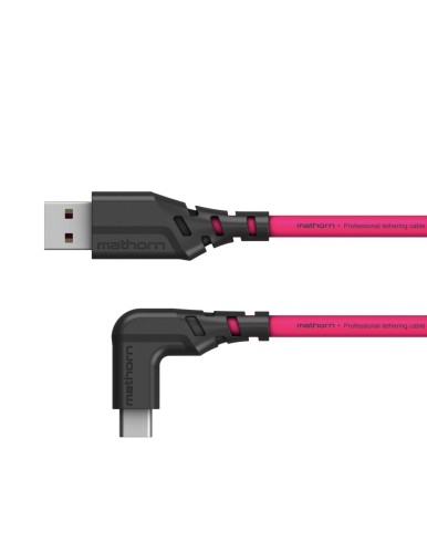 Kabel do tetheringu Mathorn MTC-501M 5m USB A-USB C Magenta