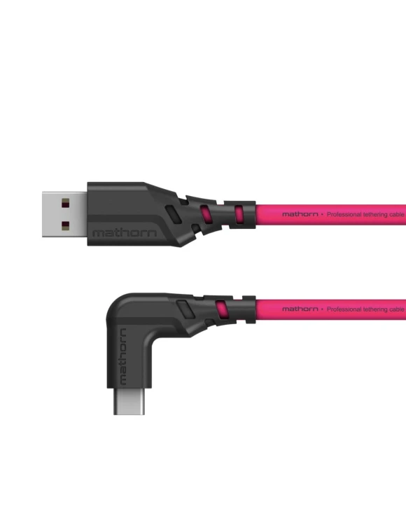 Kabel do tetheringu Mathorn MTC-501M 5m USB A-USB C Magenta