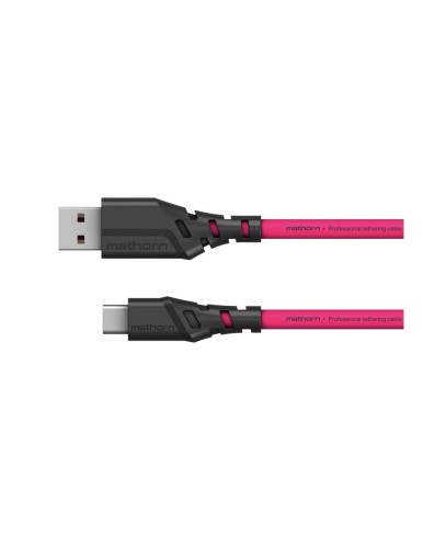 Kabel do tetheringu Mathorn MTC-500M 5m USB A-USB C Magenta