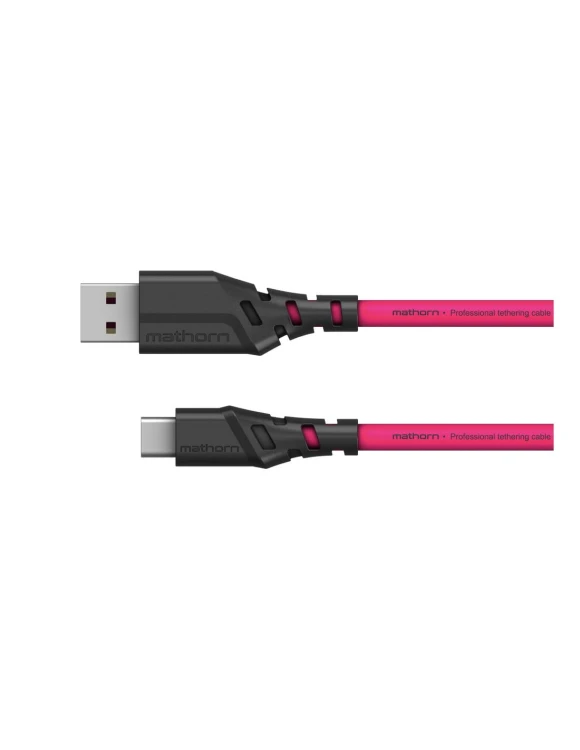 Kabel do tetheringu Mathorn MTC-500M 5m USB A-USB C Magenta