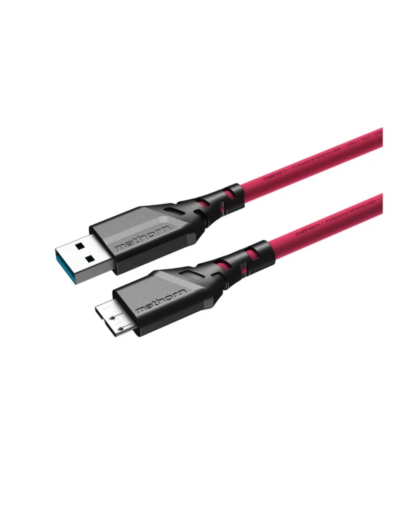 Kabel do tetheringu Mathorn MTC-520M 5m USB A - Micro B Magenta