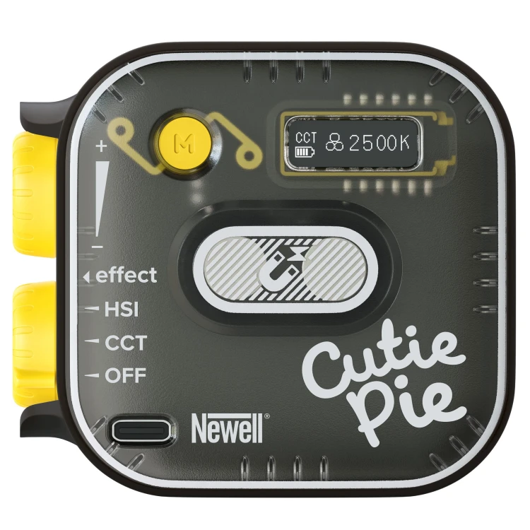 Lampa LED Newell RGB Cutie Pie - czarna, mini lampa do smartfona
