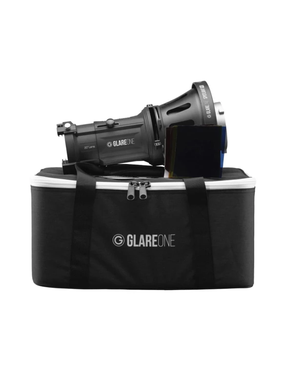 Strumienica optyczna GlareOne Spotlight PRO 20° z zestawem wkładek gobo