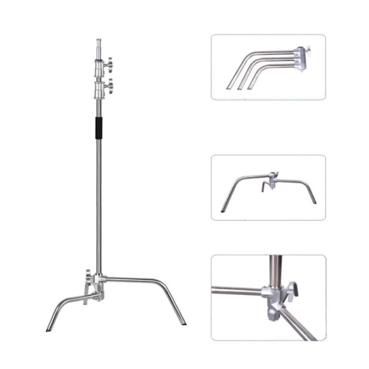 Statyw oświetleniowy Freepower C-stand chromowany