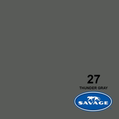 Tło kartonowe Savage 2,7m x 11m ciemno szare #27 Thunder Gray