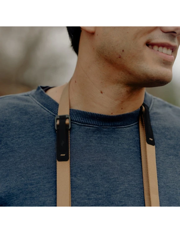Pasek na szyję do małego aparatu Peak Design Leash v3 - Coyote piaskowy