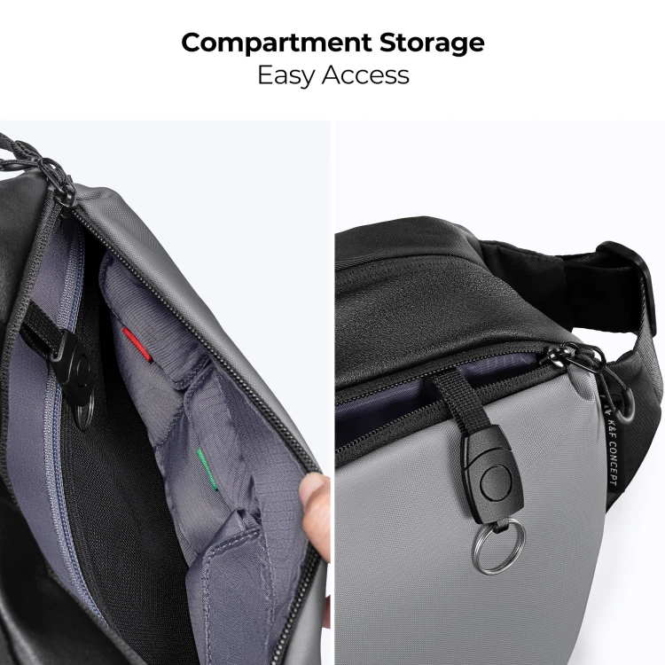 Torba fotograficzna K&F Concept Alpha Sling Bag - 10 l, szara
