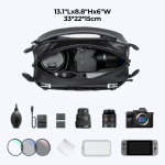 Torba fotograficzna K&F Concept Alpha Sling Bag - 10 l, szara