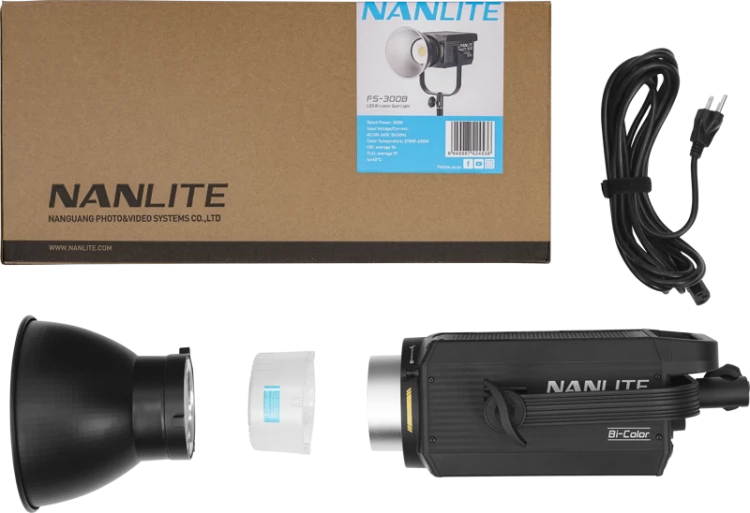 Lampa światła ciągłego Nanlite FS-300B LED Bi-color Spot Light