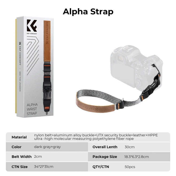 Pasek nadgarstkowy do aparatu K&F Concept Alpha Strap Wrist